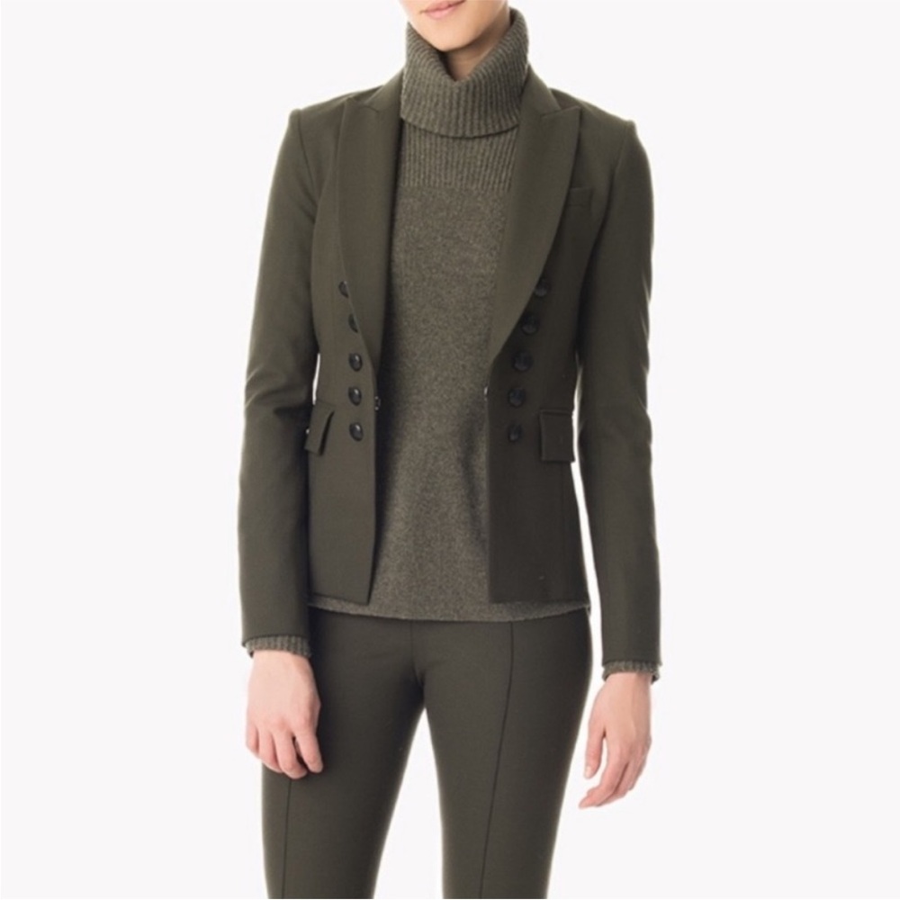 Veronica Beard Army Green Dickey Jacket Blazer
